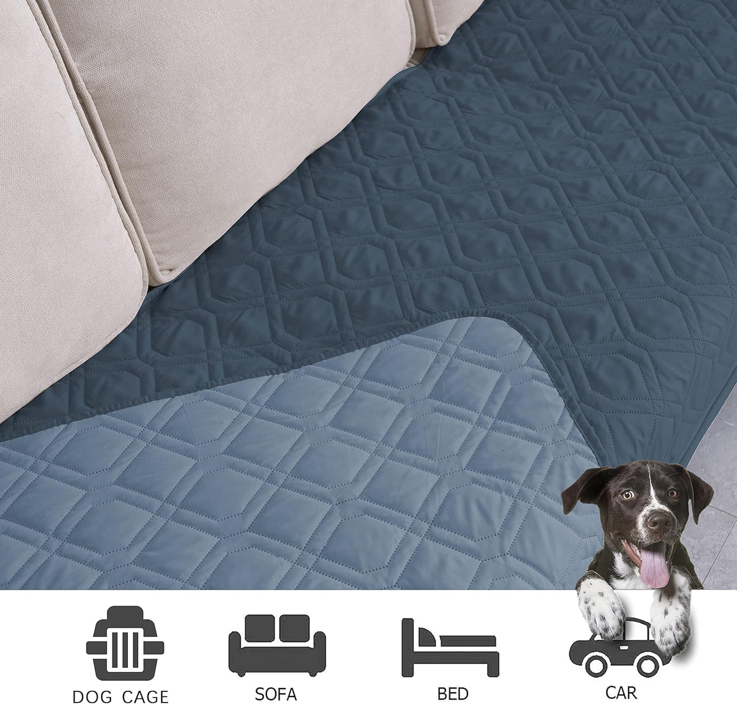 Waterproof Dog Bed Cover Pet Blanket for Furniture Bed Couch Sofa Reversible
