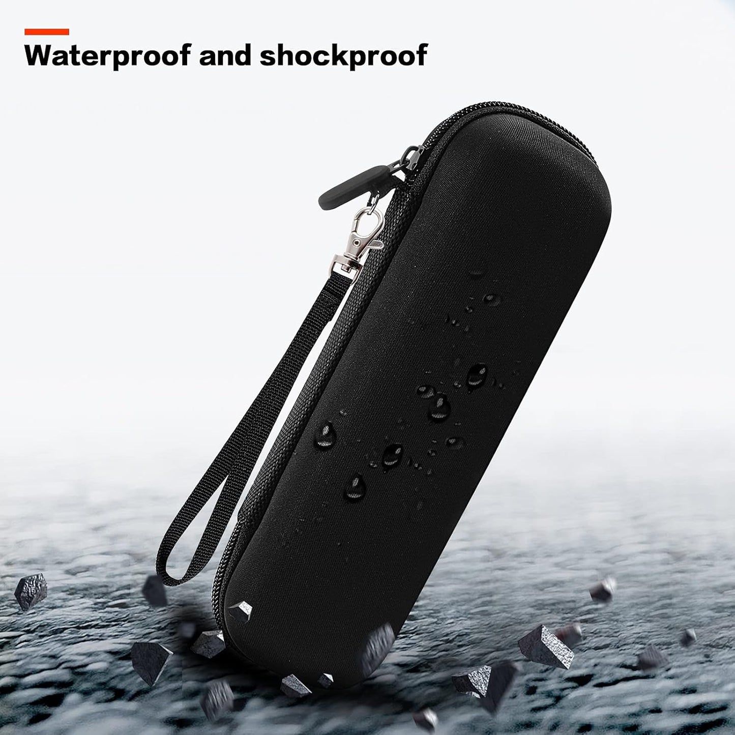 Toothbrush Travel Case Compatible with Oral-B Pro 1000 2000 3000 3500 5000 7500/ for Philips Sonicare Protectiveclean 4100 6100 5100 6500 7500 Rechargeable Electric Toothbrush (Box Only) -Black