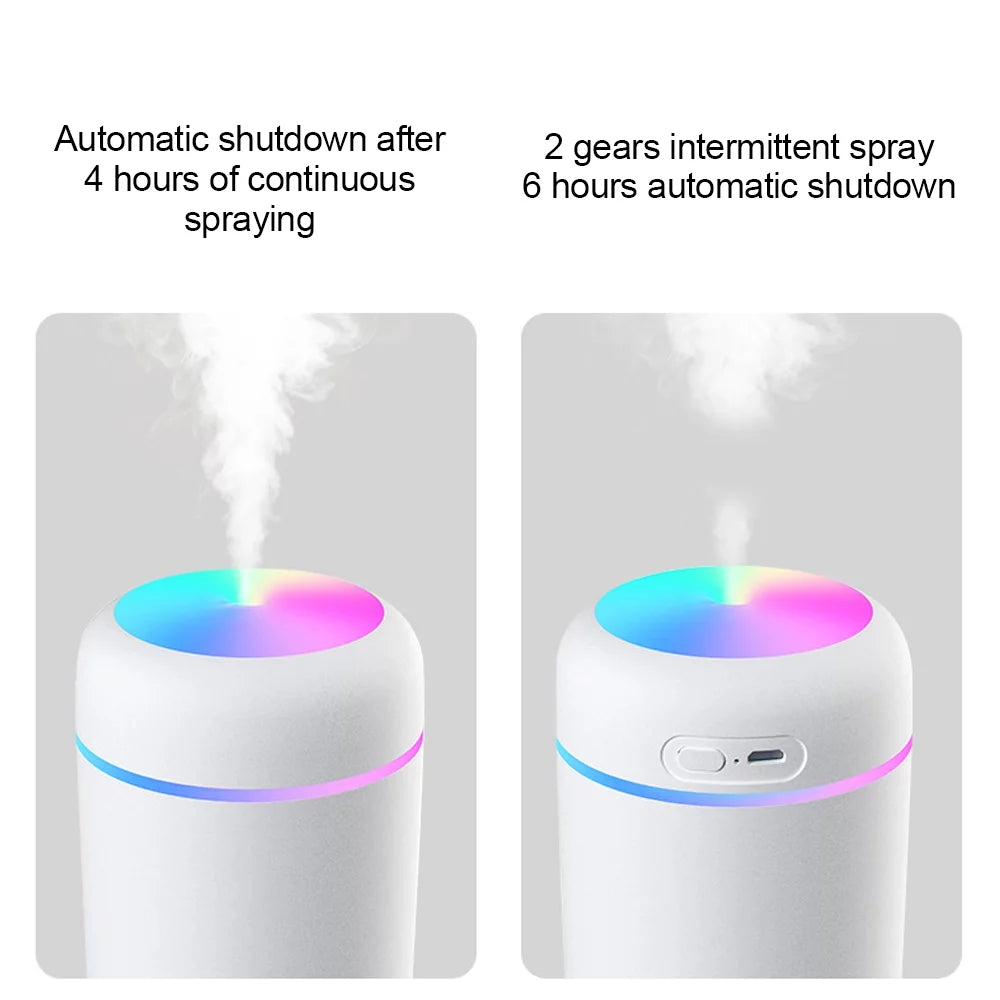 300Ml Ultrasonic Aromatherapy Aroma Essential Oil Diffuser Quiet Air Humidifier for Car, Office, Bedroom