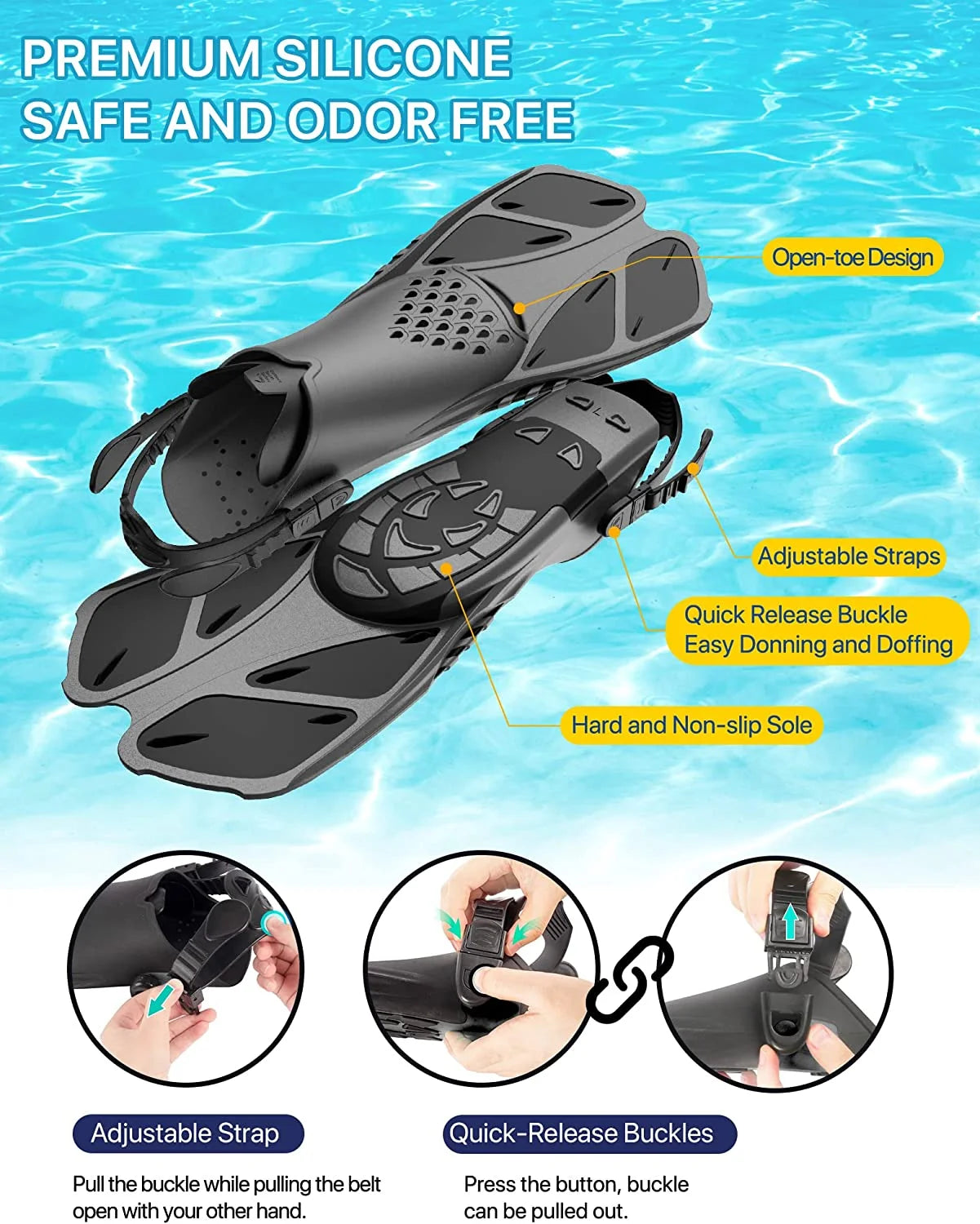 Snorkel Set for Adult,4 in 1 Snorkel Set with Panoramic View,Snorkeling Gear for Adults,Snorkeling and Travel Bag for Swimming BK-S