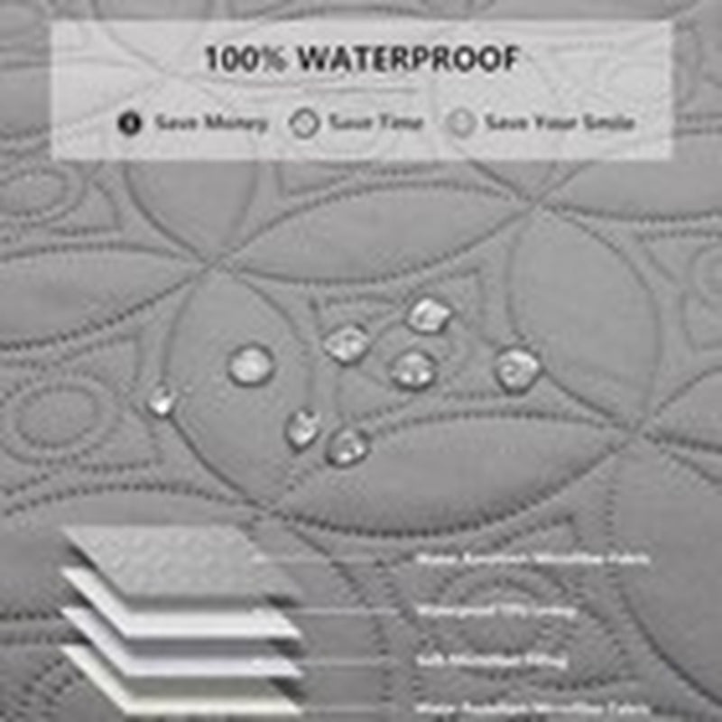 Waterproof Dog Blanket, 82X82 Inches Pet Couch 82X82 Inches Lightgrey+Crea