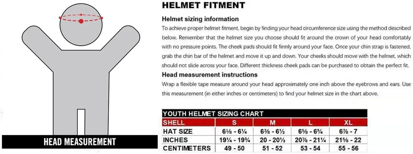 GX623 Youth Atv/Dirt Bike Helmet Combo - Modern, Medium - DOT