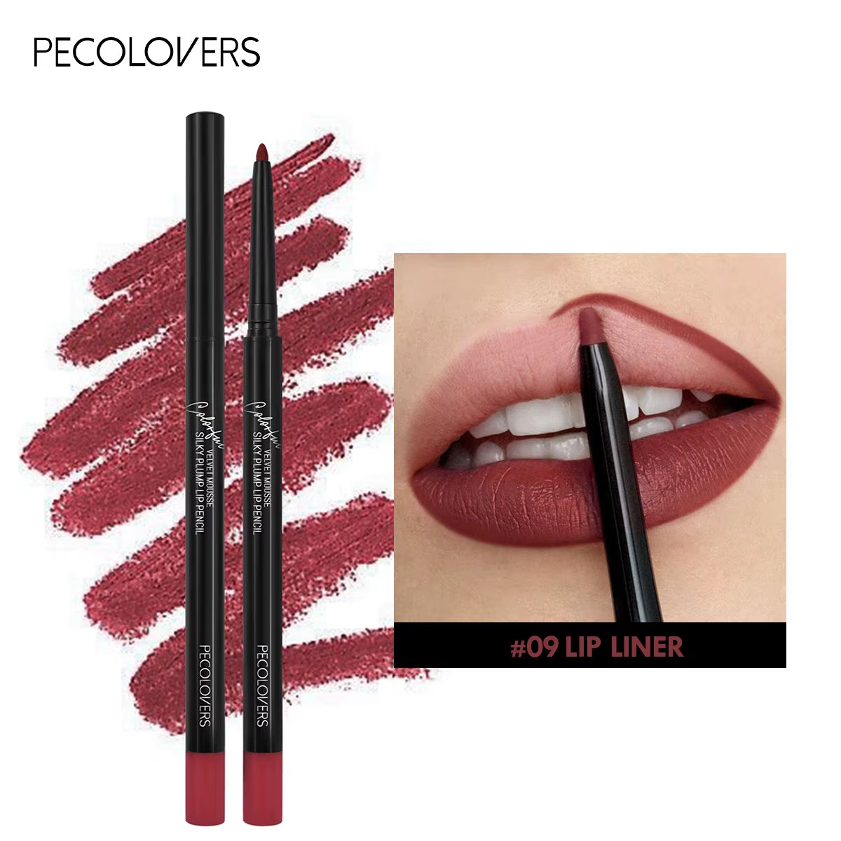 Nude Velvet Matte Lipstick Long Lasting Waterproof Color Rendering Non-Stick Cup Lip Glaze Lips Liner Pencil Woman Cosmetics