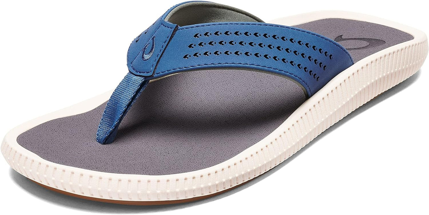 Ulele Men'S Beach Sandals, Quick-Dry Flip-Flop Slides, Water Resistant Microfiber Lining & Wet Grip Soles, Soft Comfort Fit & Arch Support