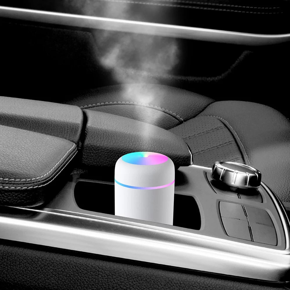300Ml Ultrasonic Aromatherapy Aroma Essential Oil Diffuser Quiet Air Humidifier for Car, Office, Bedroom