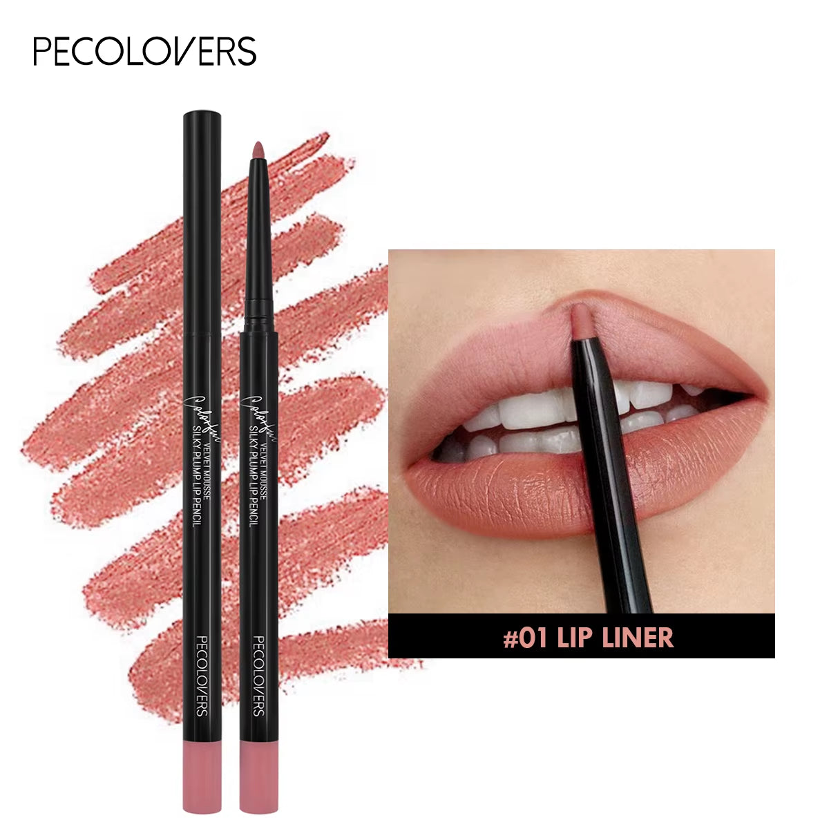Nude Velvet Matte Lipstick Long Lasting Waterproof Color Rendering Non-Stick Cup Lip Glaze Lips Liner Pencil Woman Cosmetics