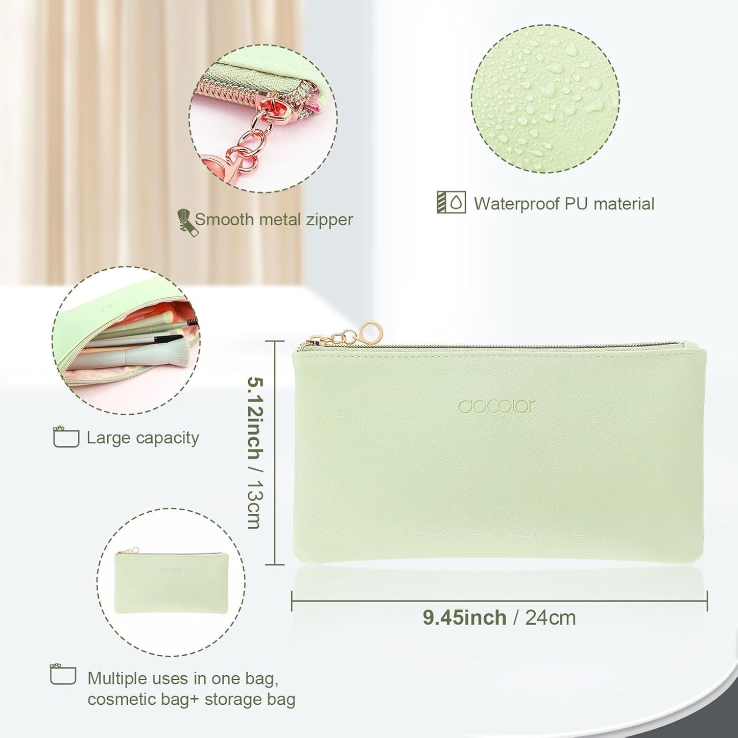 Makeup Brushes 17 Pcs with Makeup Bag and Makeup Sponge and Brush Protector Morandi Makeup Brush Set Premium Synthetic Hair Makeup Brush Wooden Handle Eyeshadow Brush Set