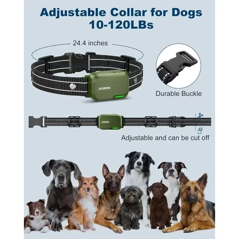 JUGBOW Dog Training Collar - 3300FT Dog Training Behavior Aid, with Remote Innovative IPX7 Waterproof with 4 Training Modes