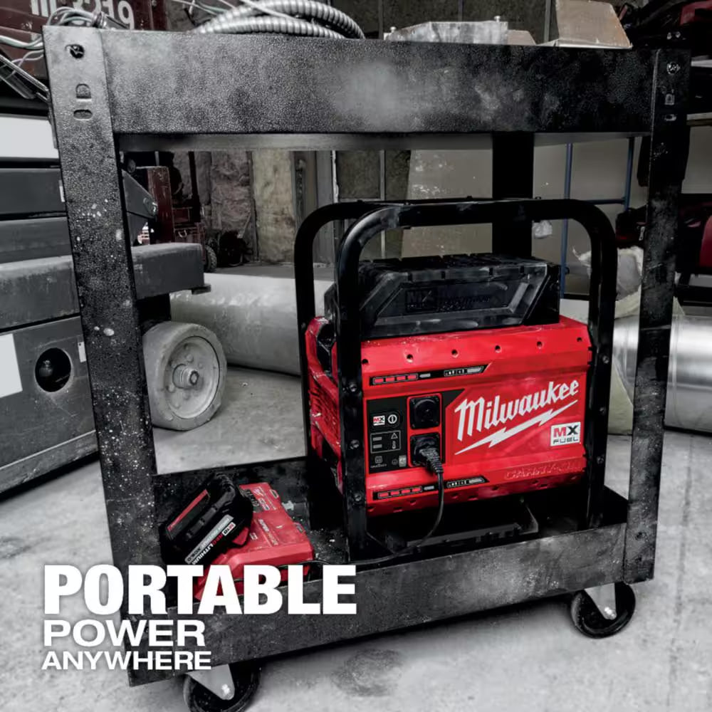 MX FUEL 3600-Watt/1800-Watt Lithium-Ion Battery Powered Push Start Portable Power Station Battery Generator