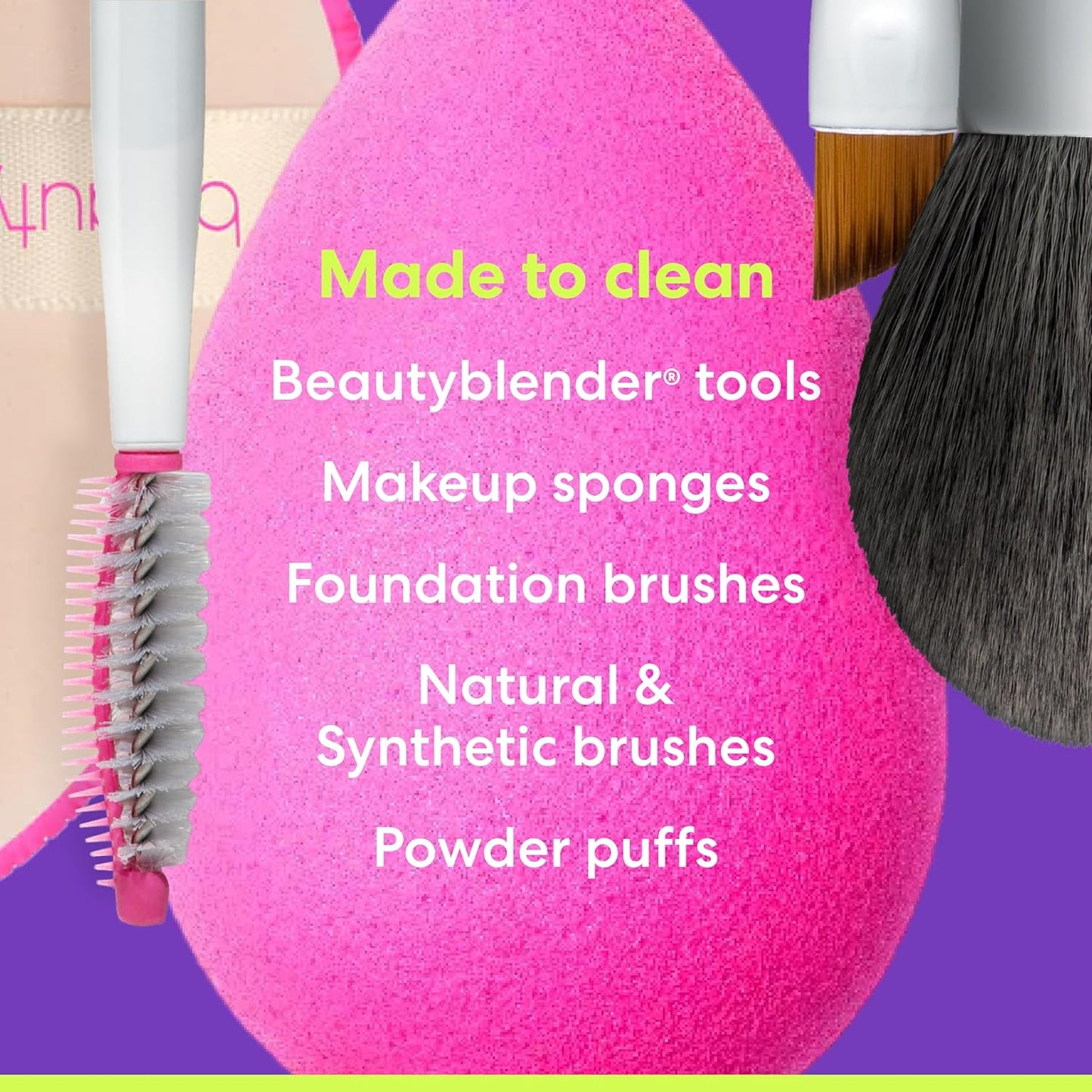 ® | Blendercleanser® Liquid Lavender Beauty Blender Cleanser, Cleaning Makeup Sponges, Brushes & Applicators, 5 Oz