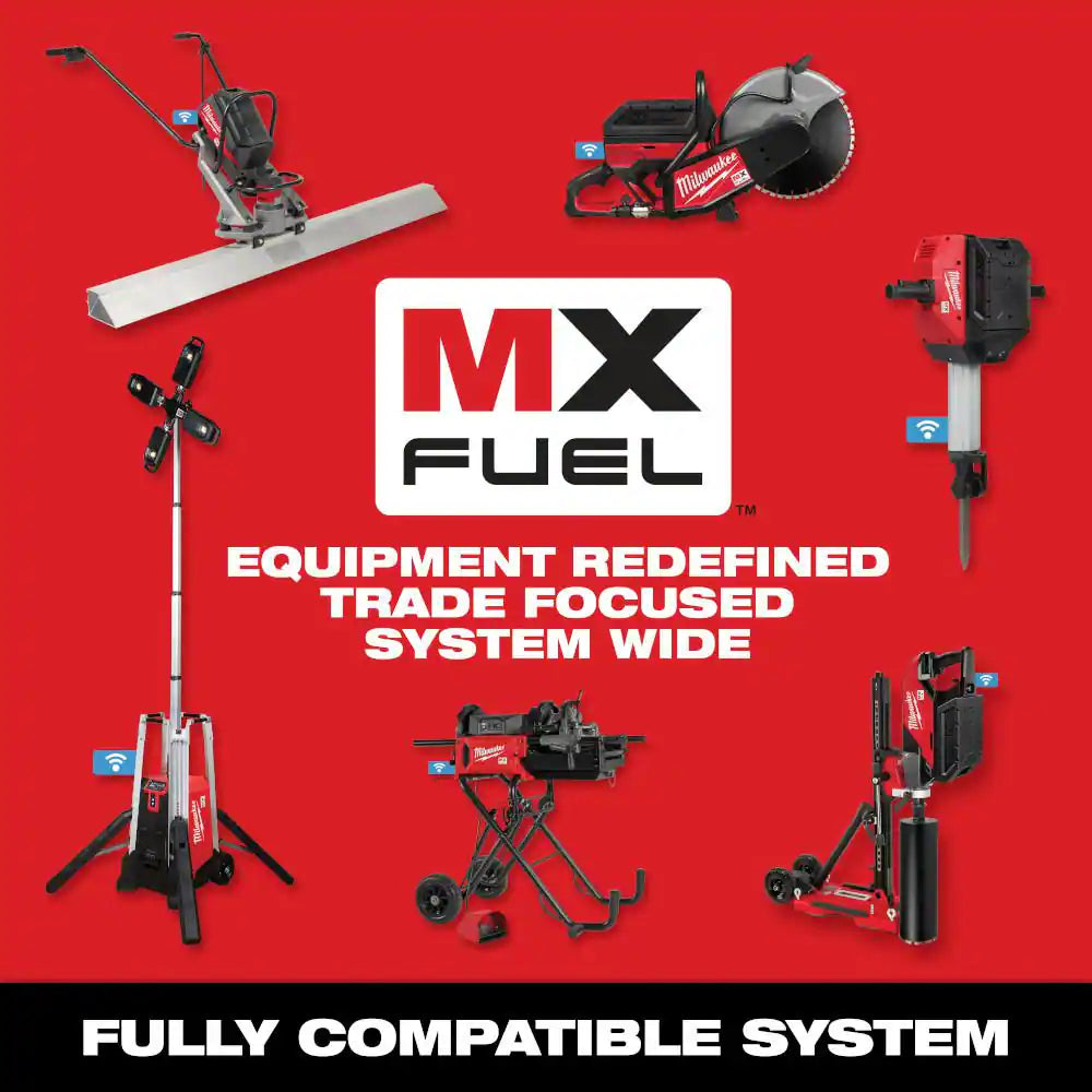 MX FUEL 3600-Watt/1800-Watt Push Start Portable Battery Powered Generator with 3 XC Batteries