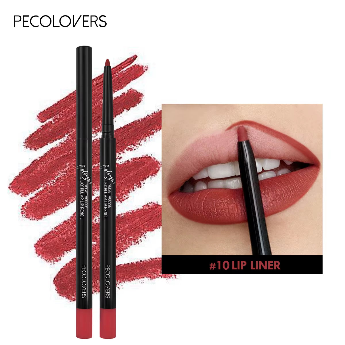Nude Velvet Matte Lipstick Long Lasting Waterproof Color Rendering Non-Stick Cup Lip Glaze Lips Liner Pencil Woman Cosmetics