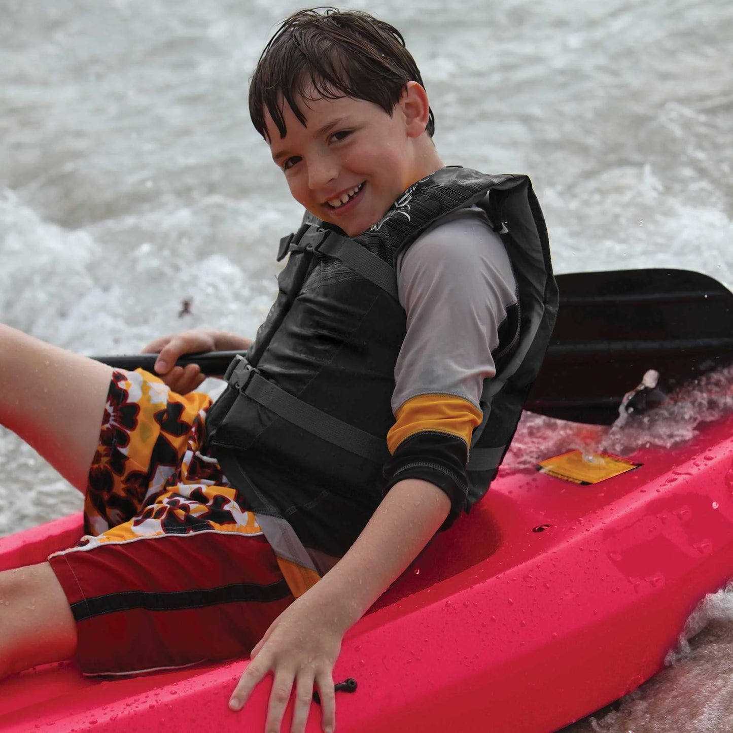 Wave 6 Ft Youth Kayak, Fire Red (91401)