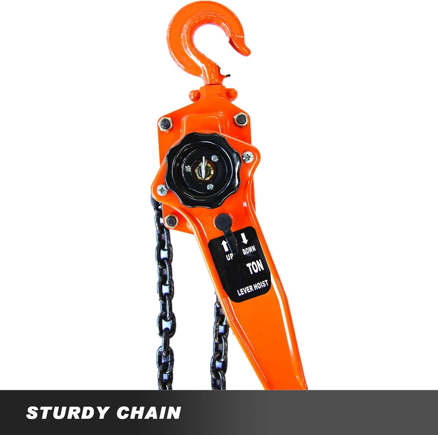 Manual Lever Block Chain Hoist 3 Ton, 6000 Lbs Chain Hoist Come along 20 Ft (6 M),Chain Hoist with Hook for Warehouse Garages Construction Zones