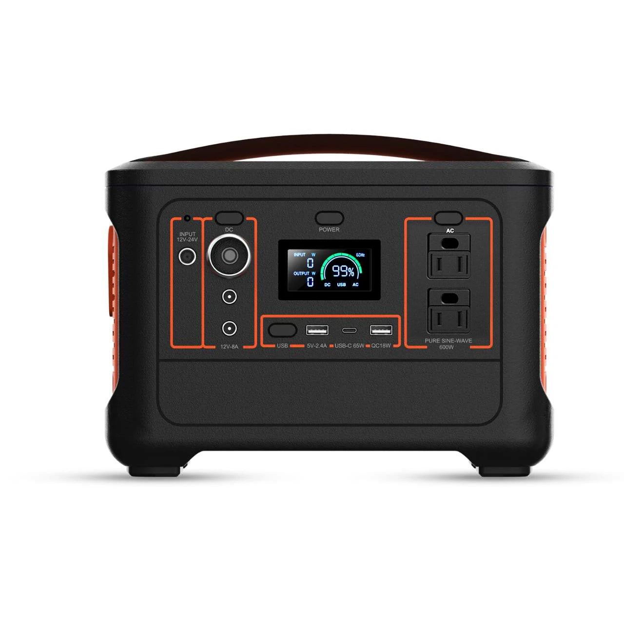 YW500 600W Portable Power Station Outdoor Rv/Van Camping Urgent Solar Generator Solar Mobile Lithium Battery Pack