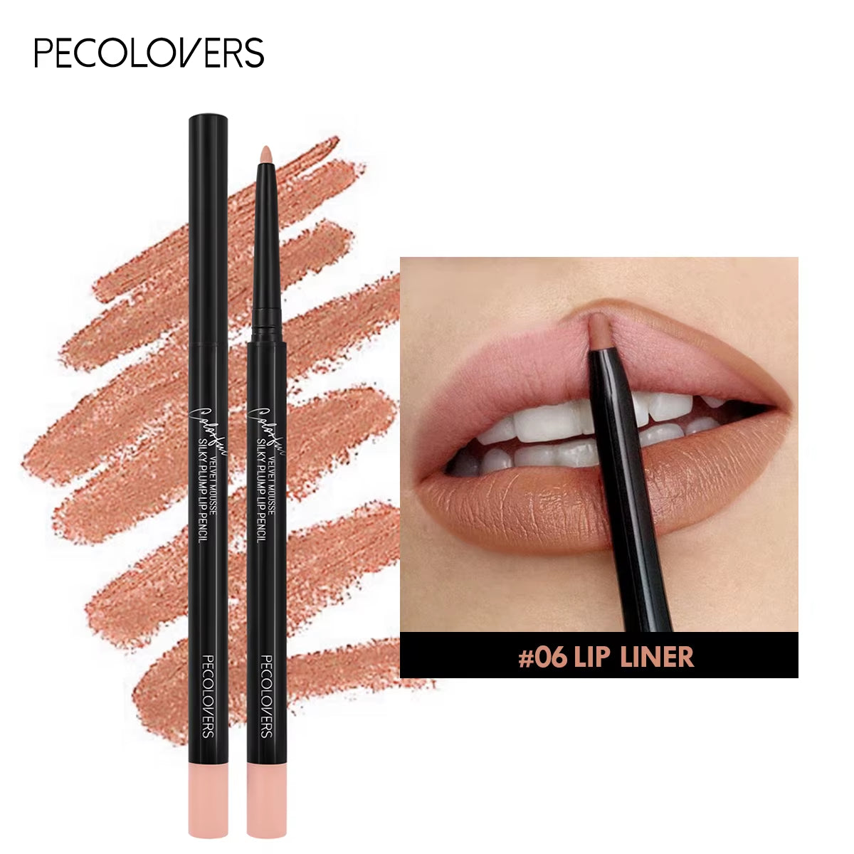 Nude Velvet Matte Lipstick Long Lasting Waterproof Color Rendering Non-Stick Cup Lip Glaze Lips Liner Pencil Woman Cosmetics