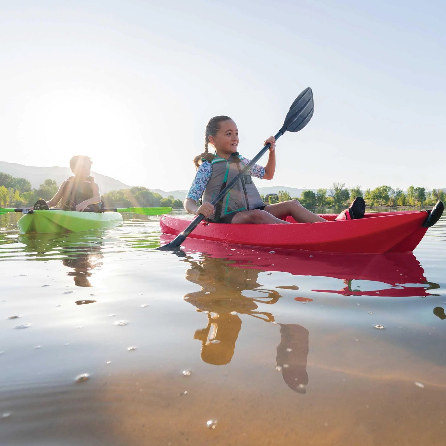 Wave 6 Ft Youth Kayak, Fire Red (91401)