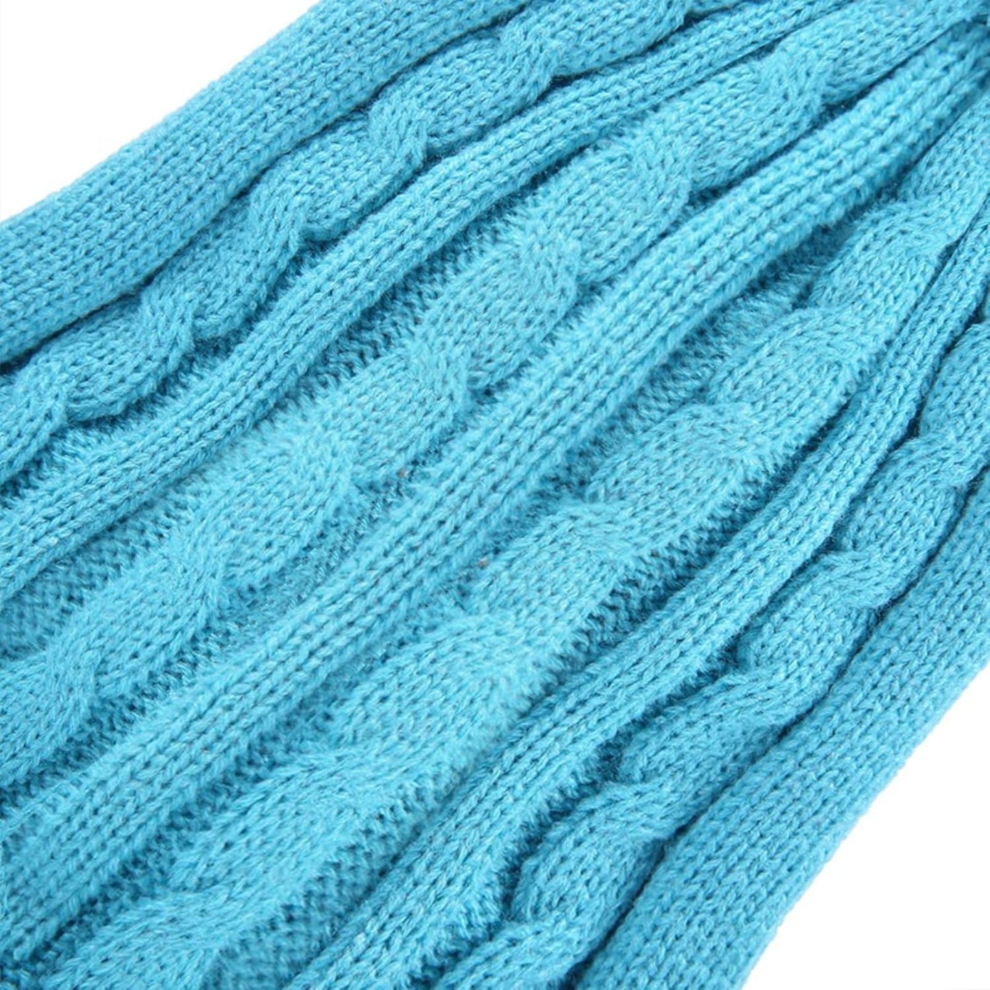 Small Dog Sweaters Knitted Pet Cat Warm Dog Sweatshirt Winter Clothes Kitten Puppy Sweater (Large,Sky Blue)