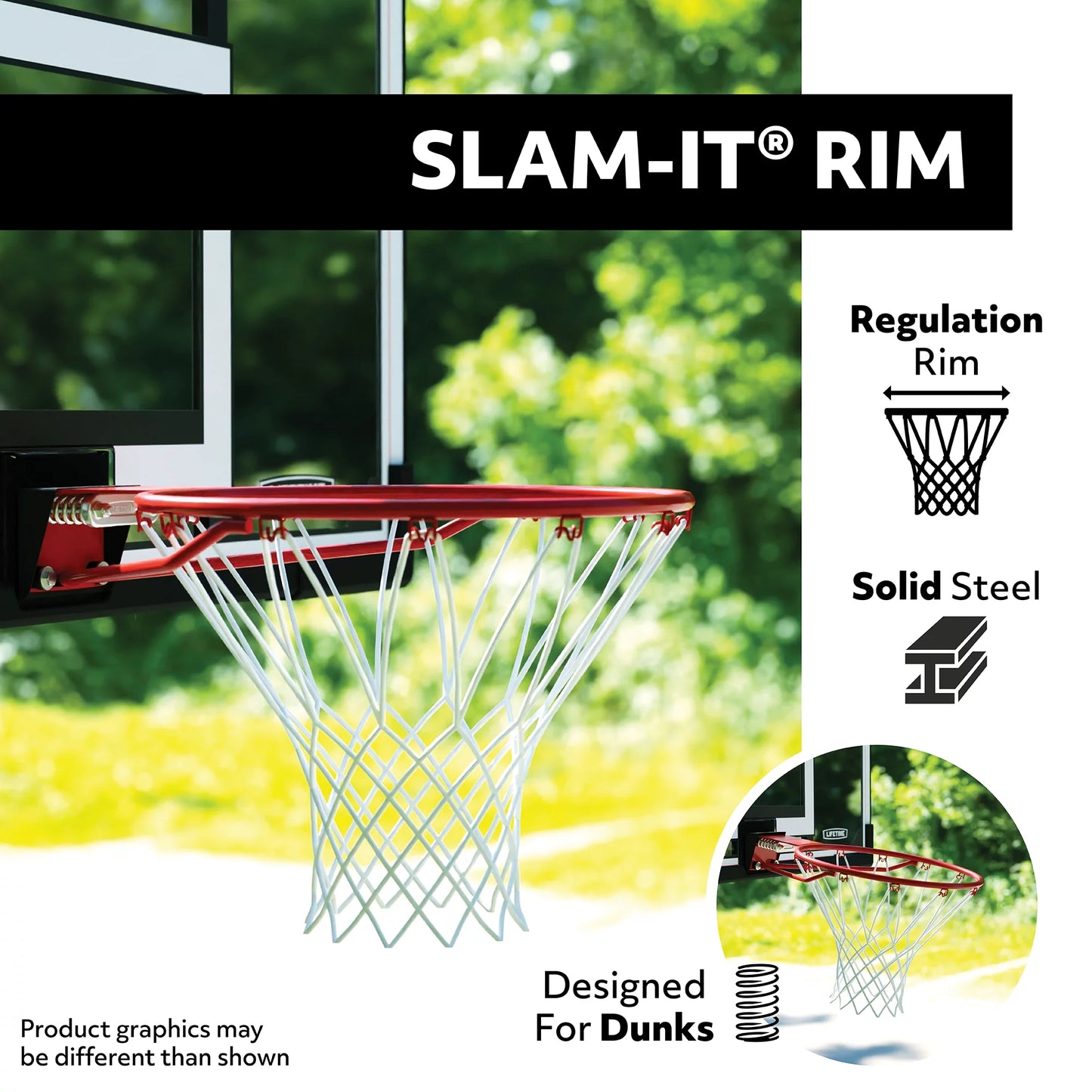 New Basketball Backboard and Rim Combo (44-Inch Polycarbonate) - 73650