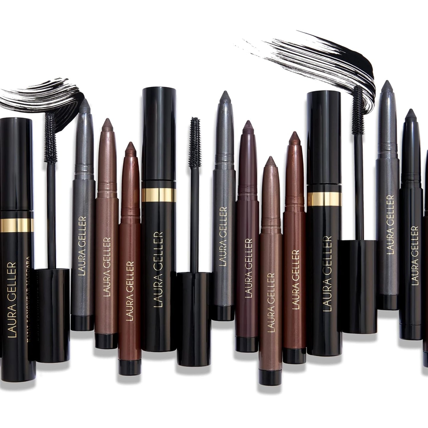 Kajal Longwear Mascara - Lengthening, Defining, Curling, Buildable Formula Eye Makeup - Innovative Curling Brush - 1 Count