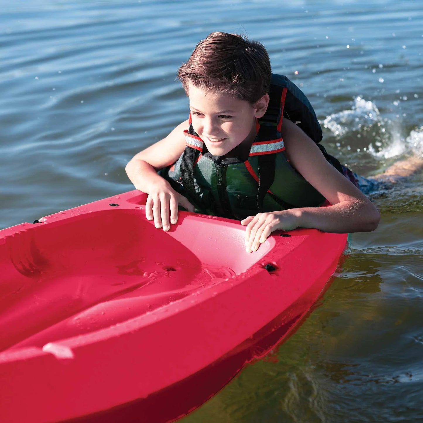 Wave 6 Ft Youth Kayak, Fire Red (91401)