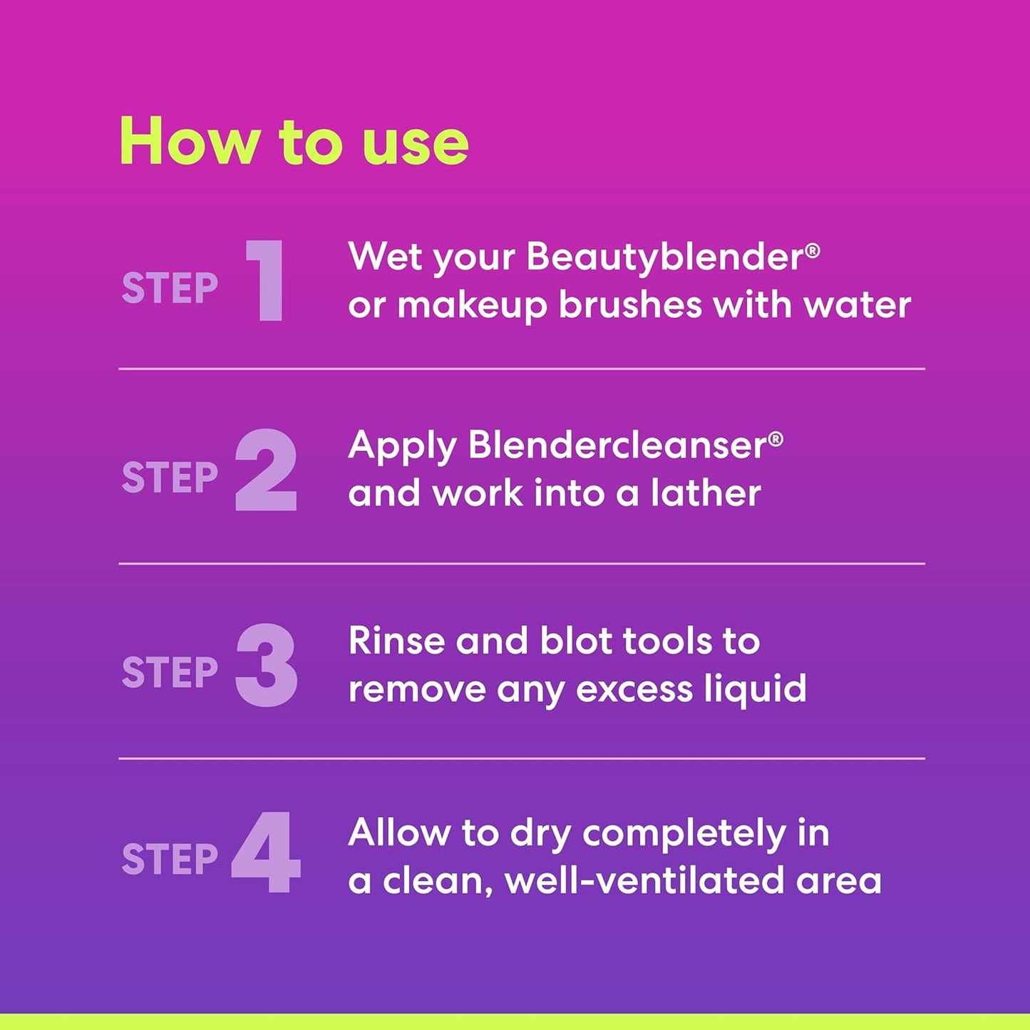 ® | Blendercleanser® Liquid Lavender Beauty Blender Cleanser, Cleaning Makeup Sponges, Brushes & Applicators, 5 Oz