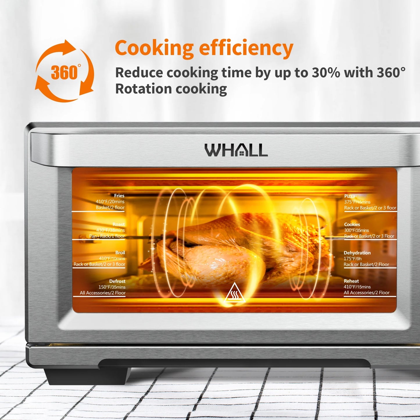 Air Fryer Toaster Oven - 30QT Convection Oven, 11-In-1 Oven, Touchscreen, 4 Accessories