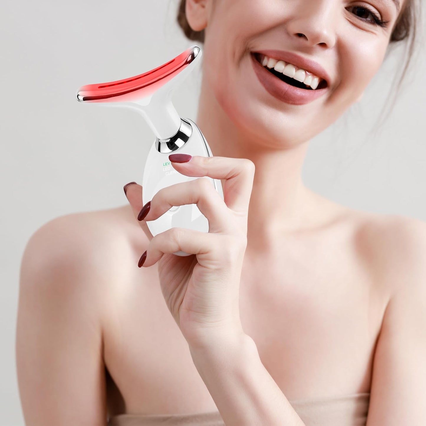 Facial Massager Red-Light-Therapy-For-Face and Neck, Face đť–˛ Culpting Wand with 7 Color