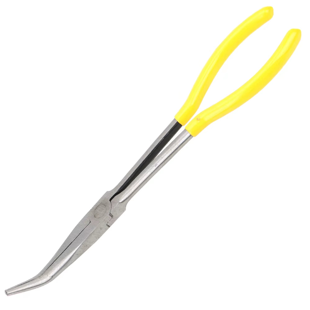 Extra Long Nose Pliers Hand Tools Straight Bent Tip Mechanic Equipment 1Pc