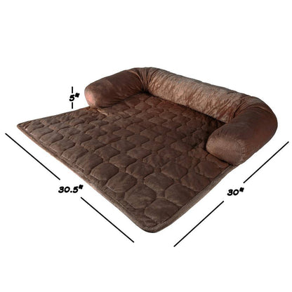 30 In. X 30.5 In. Brown Furniture Protector with Memory Foam