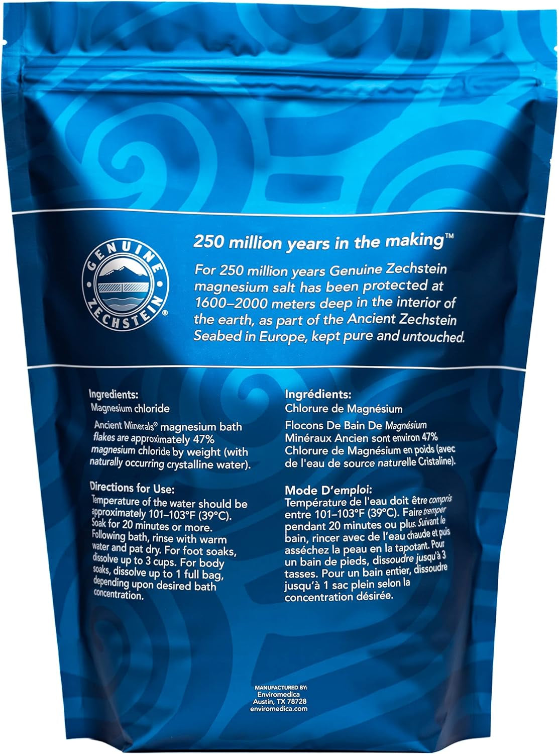 Magnesium Bath Flakes - Bathing Alternative to Epsom Salt - Soak in Natural Salts - High-Absorption Efficiency for Relaxation, Wellness & Muscle Relief - 8 Lbs