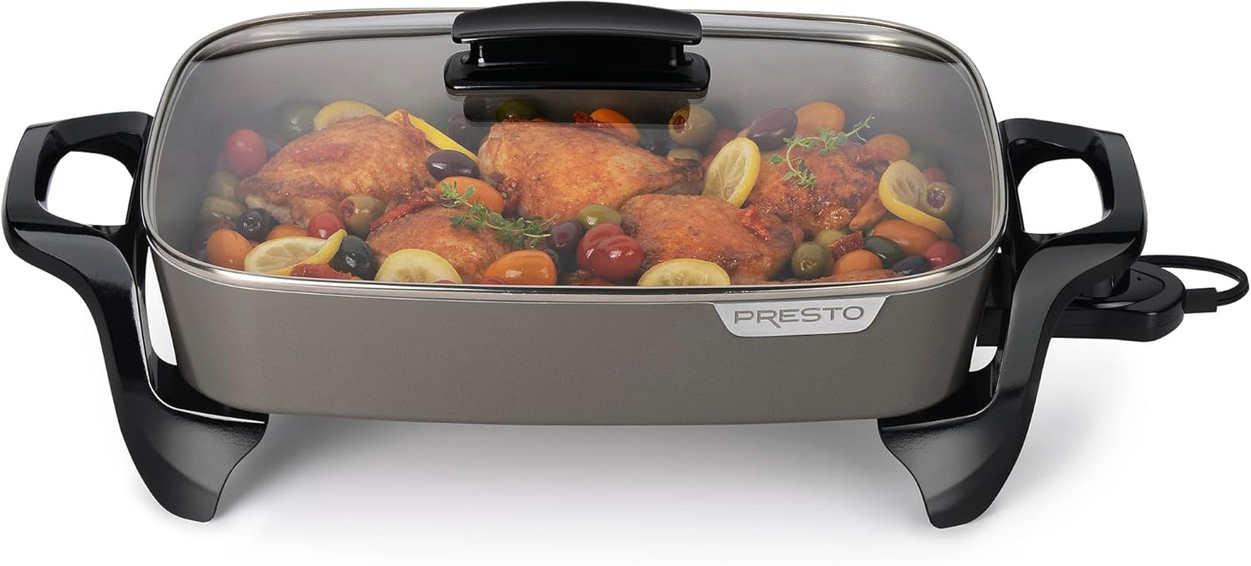 06856 16-Inch Ceramic Electric Skillet, Grey