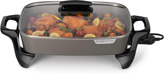 06856 16-Inch Ceramic Electric Skillet, Grey