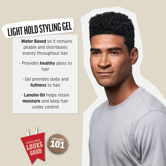 Men'S Hair Gel, Light Hold Styling Product, 13.1 Fl Oz