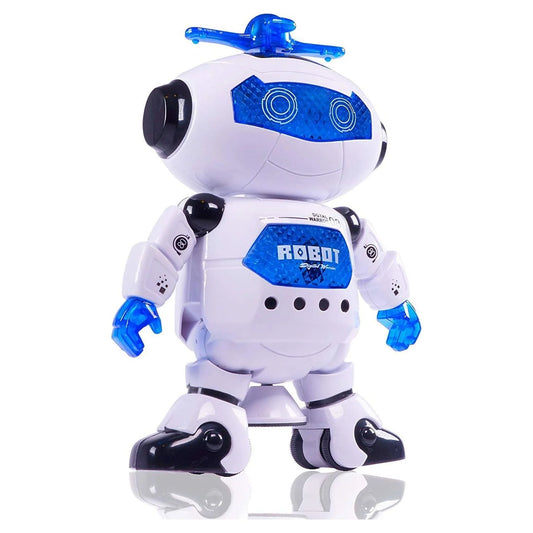 Walking Dancing Robot Toys for Kids - 360° Body Spinning Dancing Robot Toy with LED Lights and Music, Battery Operated Electronic Robot Toys for Birthday Christmas Gift for 3-8 Boys Girls