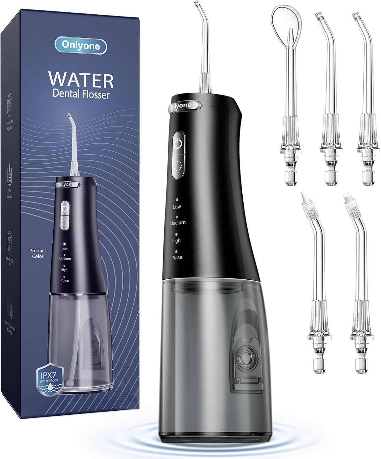 Water Dental Flosser Pick for Teeth, 300ML Portable Oral Irrigator, Rechargeable Travel Irrigation Cleaner, Professional Electric Flossing Machine Power Flossers & Irrigator Accessories