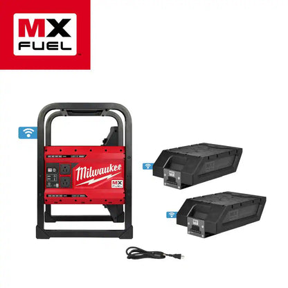 MX FUEL 3600-Watt/1800-Watt Lithium-Ion Battery Powered Push Start Portable Power Station Battery Generator