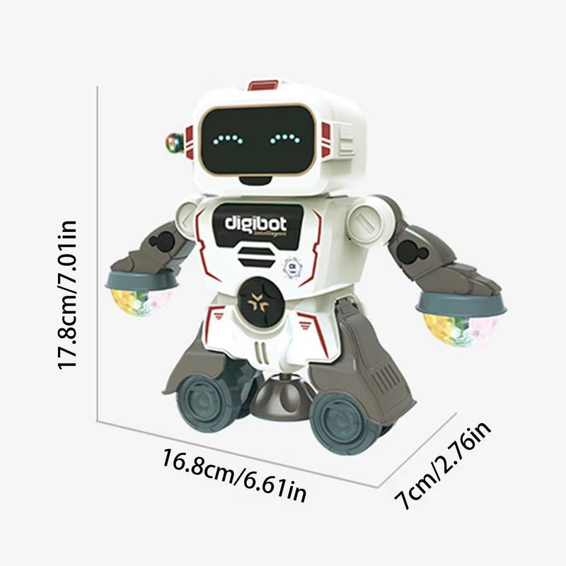 Robot Toys for Kids 360 Spinning Music Dancing Robots with Colorful Lights Toddlers Smart Interactive Electronic Toy Baby