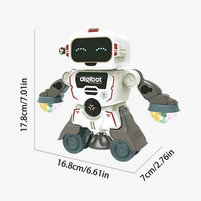 Robot Toys for Kids 360 Spinning Music Dancing Robots with Colorful Lights Toddlers Smart Interactive Electronic Toy Baby