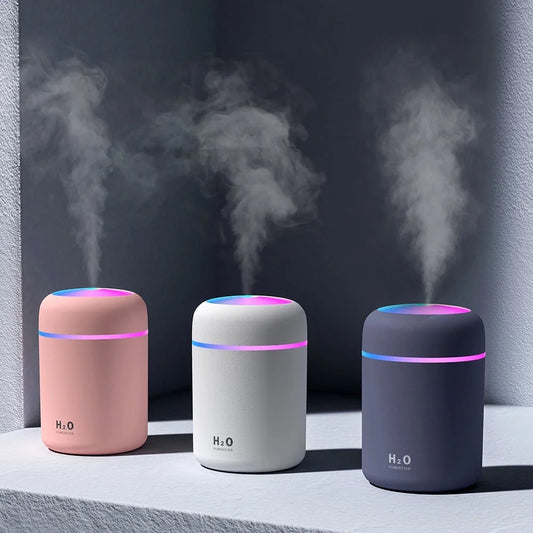 300Ml Ultrasonic Aromatherapy Aroma Essential Oil Diffuser Quiet Air Humidifier for Car, Office, Bedroom