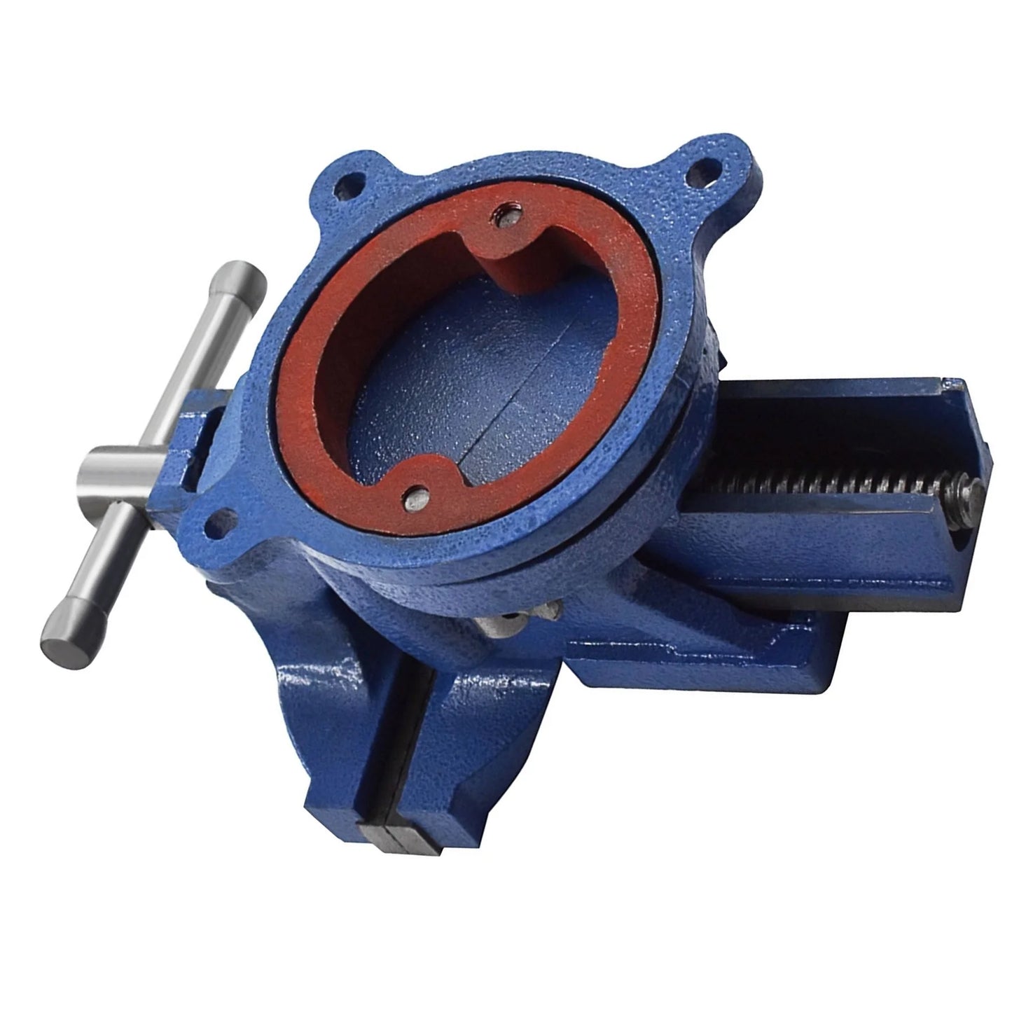 4 Inch Heavy Duty Bench Vise with Anvil 360 Degree Swivel Locking Base Bench Clamp, Fit for Clamping Fixing Equipment Home or Industrial