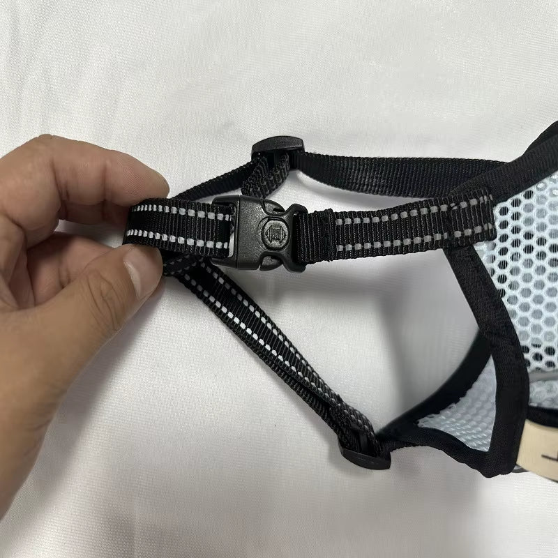 Dog Muzzle Basket Soft for Small Medium Large Size Breed anti Biting Licking Chewing Adjustable Mesh with Reflective Strap Daily