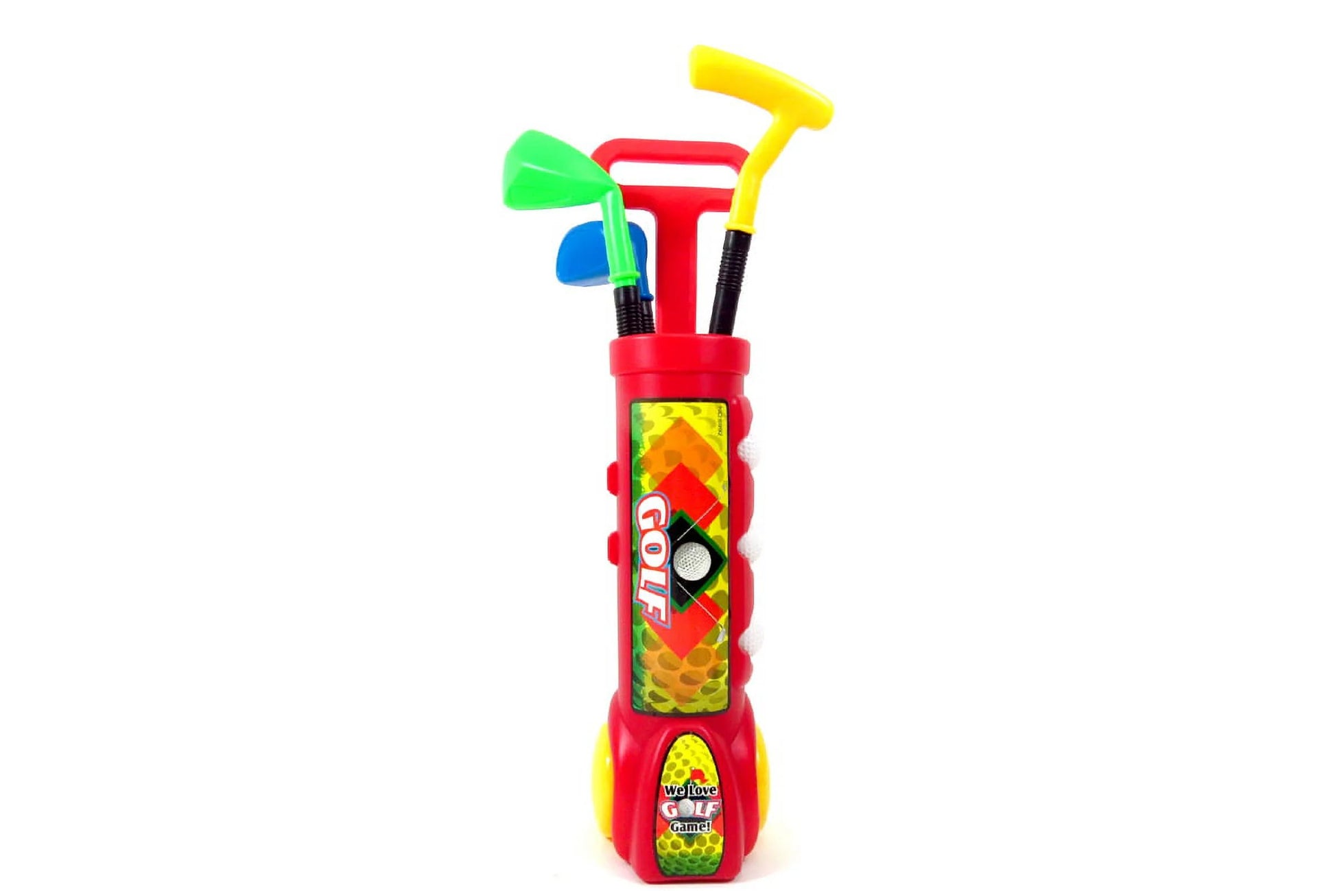 PS311 Red Deluxe Kids Happy Golfer Toy Golf Set, Red