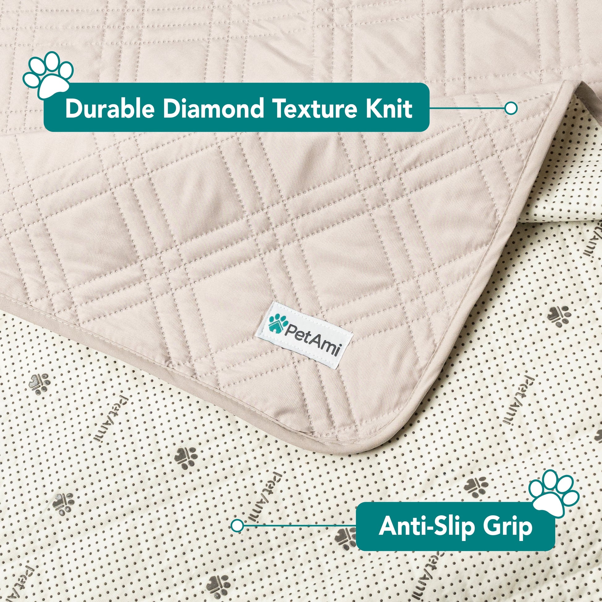 Waterproof Couch Cover for Dogs, Waterproof Pet Blanket, Reversible Furniture Cover Sofa Protector for Pet Cat Bed, Washable Waterproof Blanket Dog Cover for Couch Seat, 102X82 Beige