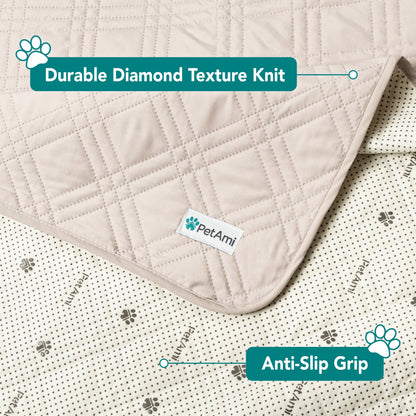 Waterproof Couch Cover for Dogs, Waterproof Pet Blanket, Reversible Furniture Cover Sofa Protector for Pet Cat Bed, Washable Waterproof Blanket Dog Cover for Couch Seat, 102X82 Beige