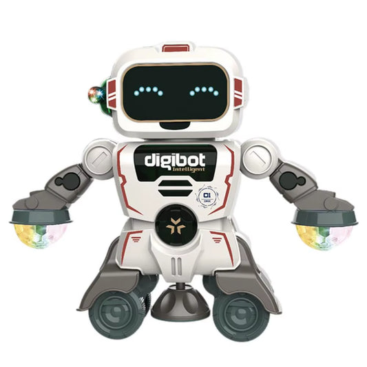 Robot Toys for Kids 360 Spinning Music Dancing Robots with Colorful Lights Toddlers Smart Interactive Electronic Toy Baby
