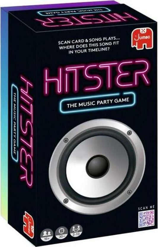 Jumbo Hitster - the Music Party Card Game, Fun Music Quiz Card Game, 2-10 - 300