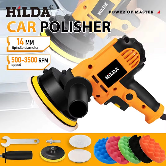 Electric Car Polisher Machine Auto Polishing Machine Adjustable Speed Sanding Waxing Tools Car Accessories Powewr Tools