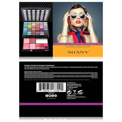 Glamour Girl Makeup Kit Eye Shadow/Blush/Powder - Vintage