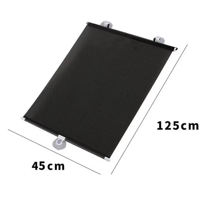 Car Sunshade Curtain Rear Side Window Front/Back Windshield Sun Block Blinks Black Cover Suction Cup Universal Cars Accessories